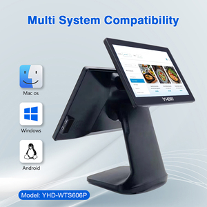 Windows 15.6 inch tất cả trong một hệ thống POS Tiền mặt đăng ký Màn hình kép cảm ứng điện dung màn hình máy POS - Product Image 2