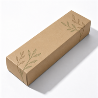 Boîte en papier kraft texturé mat OEM, deux pièces (couvercle et base), avec insert de cuisson et séparateur, pour présentation de gâteaux et pains.