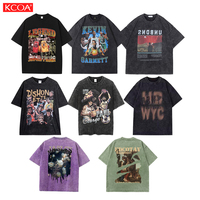 T-shirt noir oversize 2026 unique 100 % coton 180 g/m² pour homme, coupe ample, imprimé et design