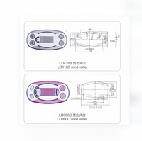 Ventilation de luxe pour autocar avec lampe de lecture LED et haut-parleur - Compatible avec les accessoires intérieurs des bus Yutong, King Long, Higer