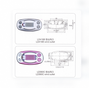 Ventilador de Aire Acondicionado de Lujo para Autobús con Lámpara de Lectura LED y Altavoz - Compatible con Accesorios Interiores de Autobuses Yutong, King Long, Higer - Product Image 3