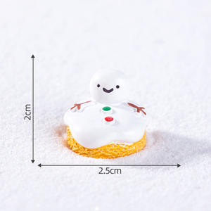 Chenjun Micro-Paisaje Navidad hombre <span class=keywords><strong>de</strong></span> pan <span class=keywords><strong>de</strong></span> jengibre, postre <span class=keywords><strong>de</strong></span> hojaldre, casa <span class=keywords><strong>de</strong></span> muñecas Diy accesorios decorativos, - Product Image 6