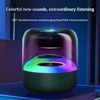 Mini haut-parleur portable de conversation vocale intelligente sans fil extérieur avec lumière LED basse sans fil coran lampe à led avec haut-parleur