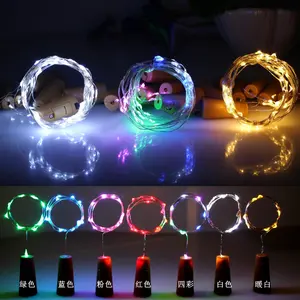 1-10M Kawat Perak LED String Lampu Strip Peri Hangat Putih Garland Rumah Dekorasi Partai Pernikahan Natal Didukung Oleh Baterai