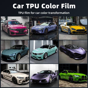 Película Protectora de Pintura para Automóviles de TPU PPF de Color Negro Metálico Superbrillante, Antiarañazos, Color Rosa, Cambio de Color, Vinilo para Envolver Automóviles - Product Image 5