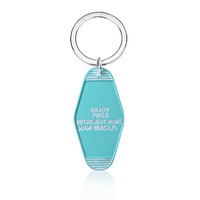Porte-clés personnalisé en alliage de zinc, motif dessin animé, étanche, émail, style rétro motel, vente en gros sur mesure