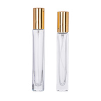 Botol Parfum Mini Portabel Kaca Transparan 5ml 10ml Custom Grosir, Botol Kosmetik Kosong, Botol Sampel Kaca Tipis, Wadah Kayu/Perak