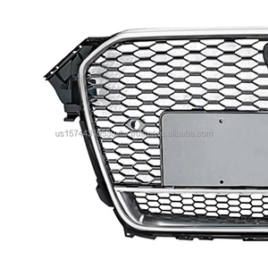 High Quality PNB New ABS Chrome Frame Black <b>Mesh</b> Honeycomb <b>Grill</b> <b>for</b> Audi A4/S4 B8.5 RS4 Refit 2013-2016 3-Month Warranty - Product Image 3