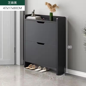 Factory Custom Large Capacity Modern Wooden Foldable 3-<b>Shelf</b> Space-Saving Durable Shoe Storage Cabinet for Home <b>Outdoor</b> Foyer - Product Image 6
