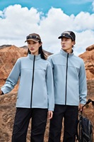 Veste de travail en polaire softshell personnalisée pour l'automne et l'hiver, impression de logo, coupe-vent de style utilitaire