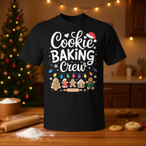 Cookie Baking Crew Holiday <b>Christmas</b> <b>T</b>-<b>Shirt</b> Unisex Xl 2Xl 3Xl 4Xl 5Xl <b>Plus</b> <b>Size</b> Funny Gift For Family Group - Product Image 4