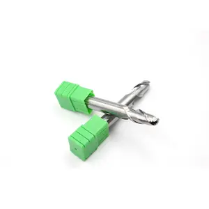 Shiyue hrc45/55/65 cacbua bóng cuối nhà máy là một nhôm r-loại 2 fluet phay Cutter