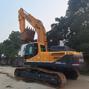 Excavadora de cadenas Hyundai 330lc-9s original de segunda mano, modelo 2023, 33 toneladas, con motor, PLC y el mayor descuento. - Product Image 5