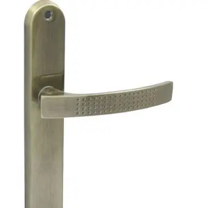 Poignée de porte coupe-feu intégrée de norme européenne Poignée de porte en acier inoxydable 304