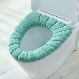 Cubierta Universal Desechable Adhesiva para Asiento de Inodoro, Ecológica, de Algodón, Blanca, Cálida para Invierno, Suave, en Forma de O, Cojín para Baño - Product Image 5