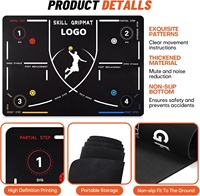 Tapis d'entraînement de basketball, coussinets d'agilité pour les pieds, antidérapants, silencieux, pliables, faciles à transporter, taille et couleur personnalisables, améliorent la vitesse