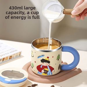Taza Infantil Personalizada de Acero Inoxidable 304, Taza de Leche con Doble Pared Aislada, Taza de Agua de Grado Alimenticio - Product Image 1