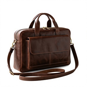 Bolsos y estuches para portátiles de cuero genuino, resistentes al agua, con diseños duraderos, para uso en la oficina, ligeros y personalizables. - Product Image 1