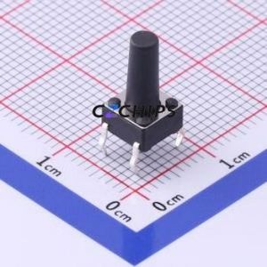 UK-B0202-G12-250 Tactile Switch Through hole-4P,6x6mm Switch Single Pole Single Throw Round Button 2.5N Through Hole - Product Image 1