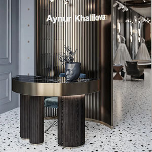 שמלת כלה בסגנון instagram קצה גבוהה שמלת כלה מתלה פלדה מצופה נירוסטה אלקטרומצופה כבד חובה מדפים חוט מסגרת מדפים - Product Image 6