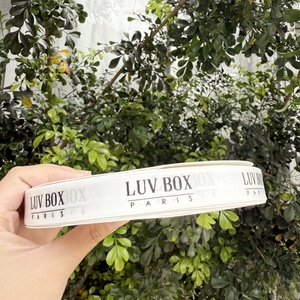 Personalized <strong>Custom</strong> Company Brand Gift Wrapping <strong>Ribbon</strong> <strong>Custom</strong> logo Gold Foil <strong>Printed</strong> 3d logo Gift Polyester Satin <strong>Ribbon</strong> - Product Image 2