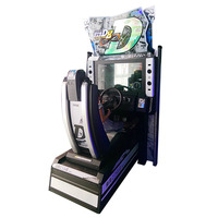 Minye Promotion : Simulateur de Conduite de Voiture de Course Initial D avec Grand Écran LCD 32 pouces, Jeu Vidéo 1-2 Joueurs, Verre Trempé 1500W pour Intérieur