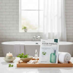 Rataplan High Quality Parsley Calming Serum Mask Sheet 1P Good for Facial Care Water-Based - Product Image 2