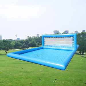 Thương mại Inflatable nước nổi trò chơi Inflatable nước bóng chuyền hồ bơi Tòa Án lĩnh vực - Product Image 3