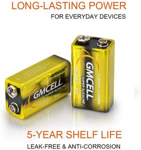 แบตเตอรี่อัลคาไลน์ GMCELL รุ่น Super Alkaline 6LR61 แบตเตอรี่แห้งแบบอัลคาไลน์ บรรจุภัณฑ์หลากหลายรูปแบบ - Product Image 6