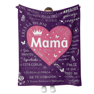 Ngày của mẹ Quà Tặng 2024 tùy chỉnh thiết kế để Thư Mẹ Tây Ban Nha mẹ sang trọng chăn ném - Product Image 3