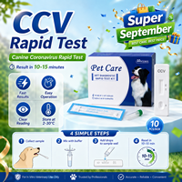 Prueba Rápida Veterinaria de Antígeno del Coronavirus Canino (CCV Ag), Fácil de Usar, Lectura Clara