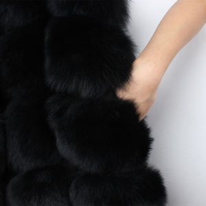 Personnalisé Hiver Dame Manteau De Fourrure En Gros Manteau De Fourrure De Renard Chaud Longue Réel <span class=keywords><strong>Gilet</strong></span> de Fourrure De Renard Femmes - Product Image 5