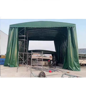 Tente coulissante pliable et rétractable en PVC pour protection contre la pluie - Abri mobile à roulettes - Grande Vente - Product Image 4