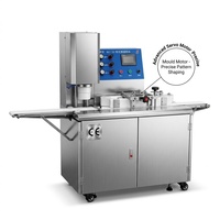 Nouvelle ligne de production automatique de gâteaux de lune et de maamoul HJ-860X avec fonctions d'encrustage et d'estampage pour boulangerie, certifiée CE, 220V haute performance