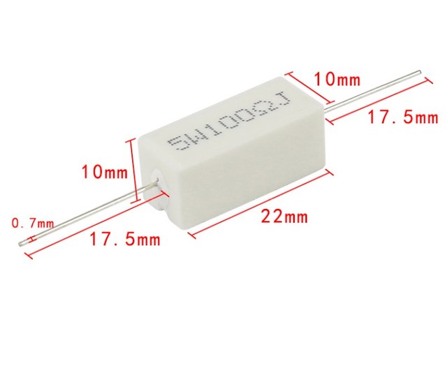 RX27 QSP 5W 10W 20W Series Resistors 5% Cement Resistance 5.1R to 27R Ohm Range