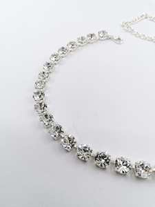 8MM Round Brilliant Cut Moissanite Diamond Tennis Necklace 925 Sterling <b>Silver</b> <b>Choker</b> Engagement Wedding Gift for Partner - Product Image 4