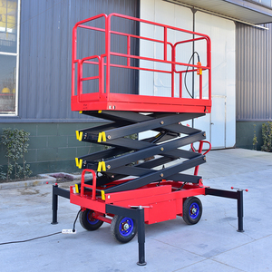 Xe nâng người dạng kéo <span class=keywords><strong>c</strong></span>ắt thủy lự<span class=keywords><strong>c</strong></span> 4M 6M 8M 10M 12M 14M, điện 220V 380V, di động, dùng cho kho hàng - Product Image 1