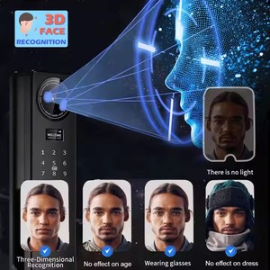 Không thấm nước mặt ID thông minh khóa video cuộc gọi chức năng thông minh điện tử kỹ thuật số vân tay cửa đám mây wifi với máy ảnh - Product Image 4
