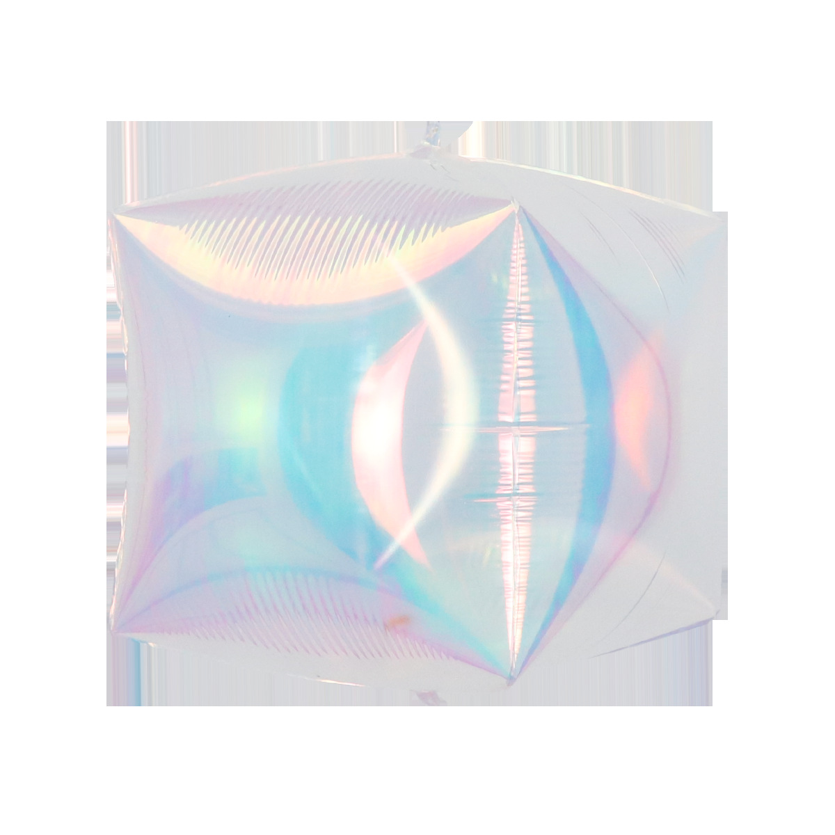 mylar balloon white 4d square foil