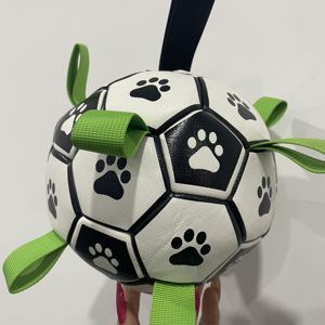 Jouet de football pour chien en PU, pour l'exercice interactif et le plaisir des animaux de compagnie, avec sangles, ballon de chasse - Product Image 2