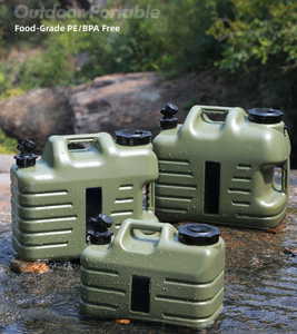 Réservoir d'eau de camping avec robinet, grands conteneurs de stockage d'eau, réservoir d'eau vert, réservoir d'eau sans BPA pour le camping - Product Image 5
