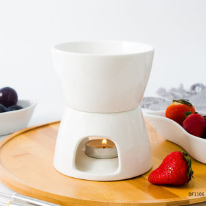 Vente en gros de service à <span class=keywords><strong>fondue</strong></span> en céramique blanche bon marché <span class=keywords><strong>pour</strong></span> <span class=keywords><strong>fromage</strong></span> <span class=keywords><strong>suisse</strong></span> et outils au chocolat - Product Image 1