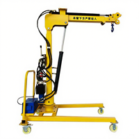Vente directe d'usine 1 tonne Mini grue montée sur camion Grue pliante portable pour une utilisation sur le chantier de construction