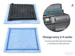 ราคาโรงงานสุดคุ้ม เปลี่ยนง่าย # ไส้กรองตู้ปลา 3 ชิ้นพร้อมถ่านกัมมันต์สำหรับกรองไฟฟ้าตู้ปลาขนาด C ของ Rite-Size - Product Image 2