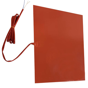 Calentador de Silicona Flexible de 240V, Almohadilla Eléctrica de Temperatura Media con Cable Rojo y Conectores - Product Image 5