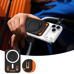 Support magnétique pour cartes, accessoires pour téléphone portable, fente pour carte coulissante, portefeuille magnétique fin, à coller sur les téléphones et les coques - Product Image 5