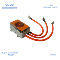 Chargeur de batterie entièrement étanche 48V 36V pour voiturette de golf OBC, chargeur embarqué EV