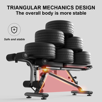 Haltères en métal épais de fabrication personnalisée Snode avec poids pliable et banc réglable pour la musculation