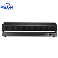 BOTAI 10x60W LED dynamique barre mobile phares motorisé Zoom 8 °-50 ° 30Hz stroboscope blanc chaud faisceau blanc aluminium CE/RoHS