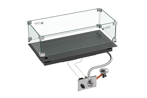 DIY Custom Rectangular <strong>Fire</strong> Pit Glass Wind <strong>Guard</strong> for Outdoor Furniture - Product Image 5